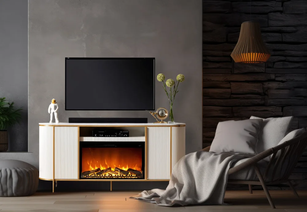 tv stand electric fireplace